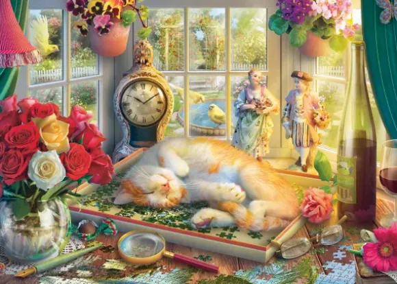 L'heure du Puzzle pour le Chat
