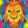 Lion Abstrait