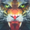 Lion Polygone