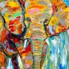 Éléphant coloré