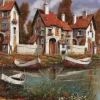 Maisons à Cerchio, Italie