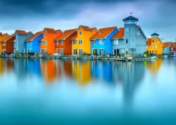 Maisons sur l'Eau, Groningue, Pays-Bas