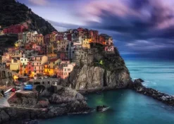 Manarola at Dusk, Cinque Terre, Italy