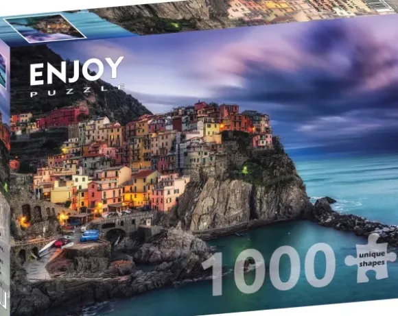 Manarola at Dusk, Cinque Terre, Italy