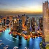 Marina de Dubaï la Nuit