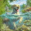 Mark Fredrickson - Labrador à la pêche
