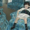 Mary Cassatt : Petite Fille dans un Fauteuil Bleu, 1878