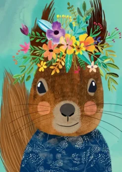 Mia Charro - Floral Friends - Sweet Squirrel