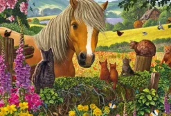 Mignons Visiteurs dans la Prairie