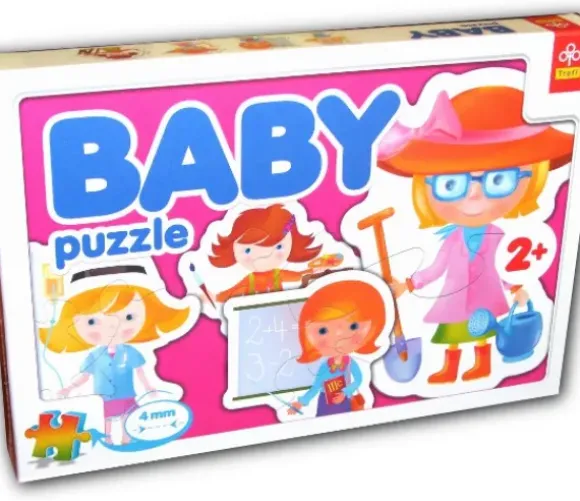 4 mini Puzzles forme : Les métiers