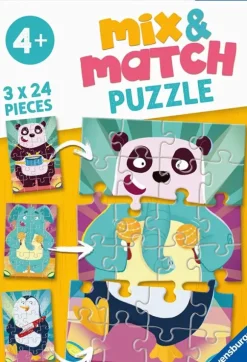 Mix and Match Puzzles - Funny Animals