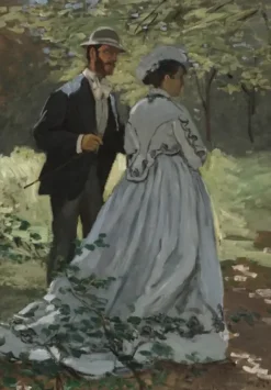 Monet Claude - Claude Monet - Bazille et Camille, 1865
