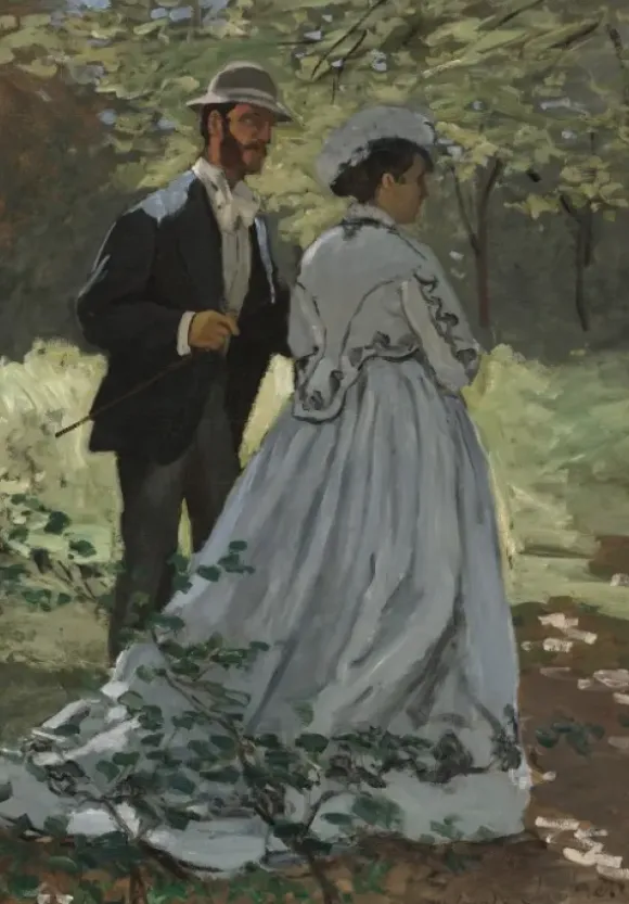 Monet Claude - Claude Monet - Bazille et Camille, 1865