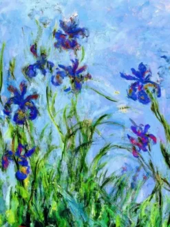 Monet Claude - Claude Monet : Iris (détail)