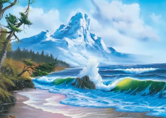 Montagne au Bord de la Mer