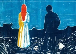Munch Edvard - Edvard Munch - Two People: The Lonely Ones, 1899