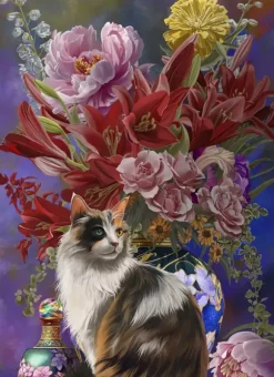 Nene Thomas - Pièces XXL - Chat et Fleurs Asiatiques