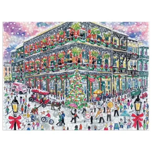 Noël à la Nouvelle-Orléans - Puzzle 1000 Pièces avec Boîte Carrée