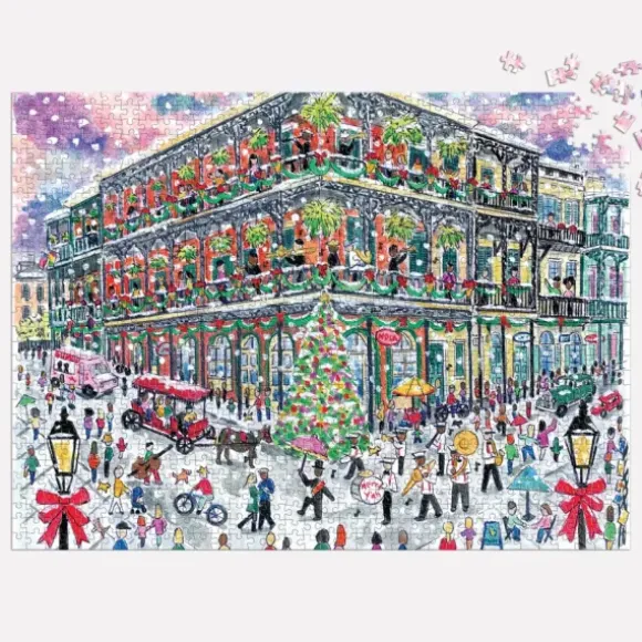 Noël à la Nouvelle-Orléans - Puzzle 1000 Pièces avec Boîte Carrée