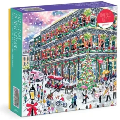 Noël à la Nouvelle-Orléans - Puzzle 1000 Pièces avec Boîte Carrée