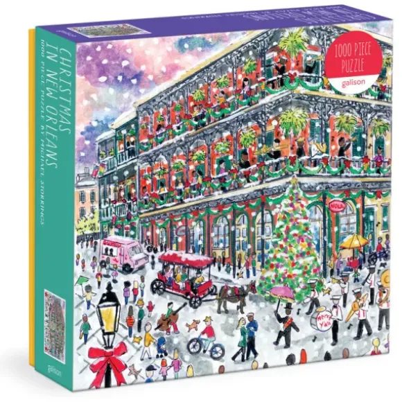 Noël à la Nouvelle-Orléans - Puzzle 1000 Pièces avec Boîte Carrée