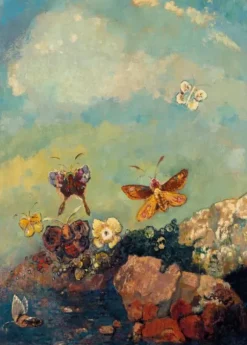 Odilon Redon - Papillons, 1910