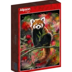 Panda Roux Assis sur une Branche