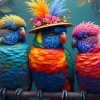 Perroquets Arc-en-Ciel