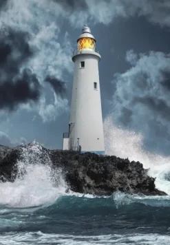 Phare Dans La Tempête