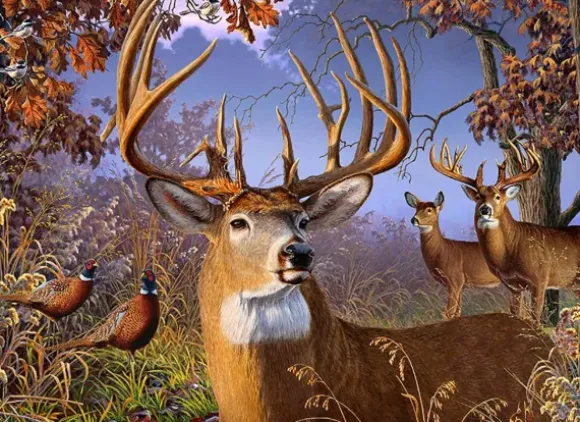 Pièces XXL - Deer and Pheasant