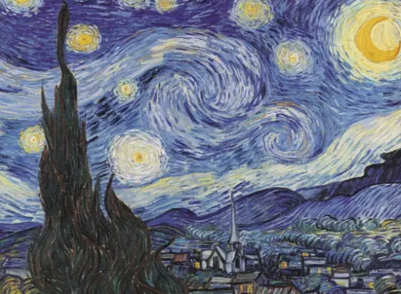 Pièces XXL - Puzzle Bois - La Nuit Étoilée - Vincent Van Gogh