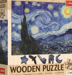 Pièces XXL - Puzzle Bois - La Nuit Étoilée - Vincent Van Gogh