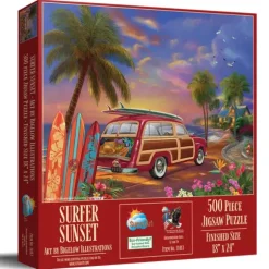 Pièces XXL - Surfer au Coucher de Soleil
