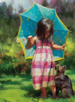 Pièces XXL - The Teal Umbrella