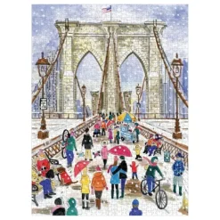 Pont de Brooklyn - Puzzle de 1000 Pièces dans une Boîte Carrée