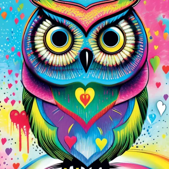 Pop-art Owl