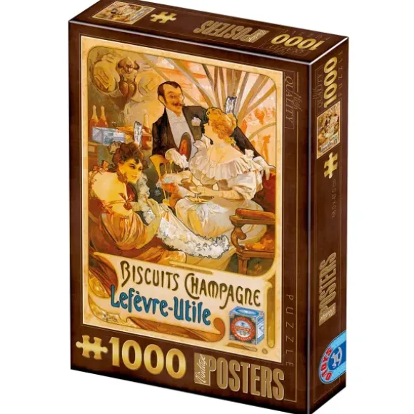 Poster Vintage - Biscuits Champagne Lefevre-Utile