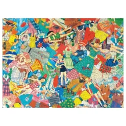 Poupée en Papier Vintage - Puzzle de 1000 pièces dans une Boîte Carrée