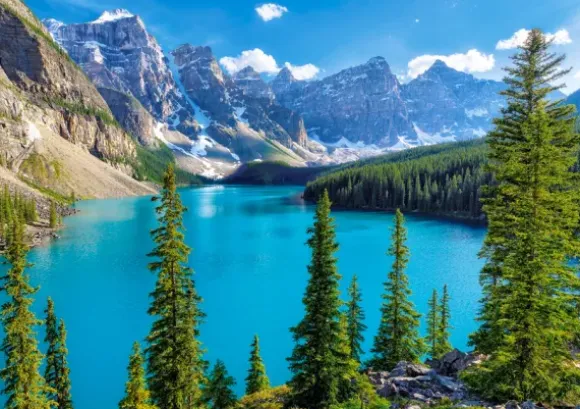 Printemps au Lac Moraine, Canada