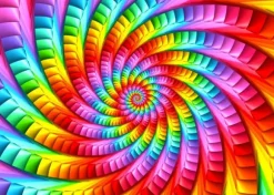 Psychedelic Rainbow Spiral