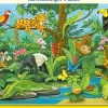 Puzzle Cadre - Animaux de la Forêt Tropicale