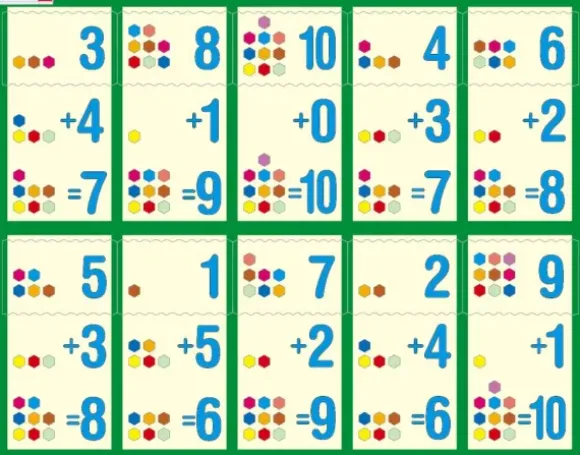 Puzzle Cadre - Apprendre à Compter : L'Addition de 1 à 10