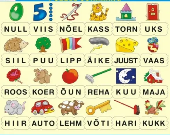 Puzzle Cadre - Apprendre à Lire l'Estonien (en Estonien)
