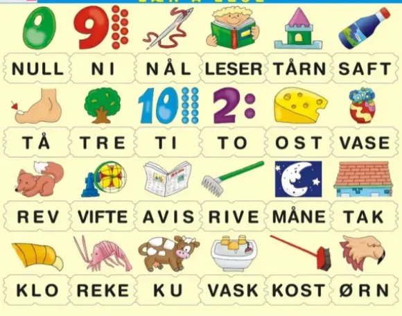 Puzzle Cadre - Apprendre à Lire le Norvégien 2 (en Norvégien)
