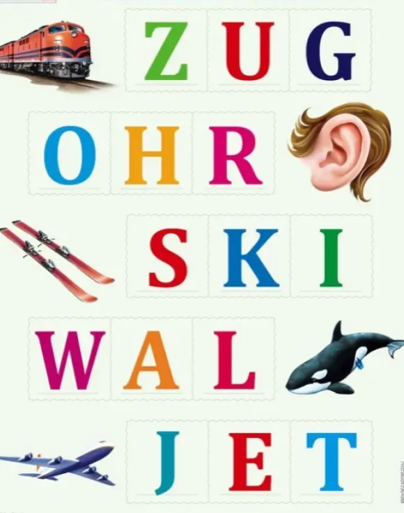 Puzzle Cadre - Apprendre à épeler (en Allemand)
