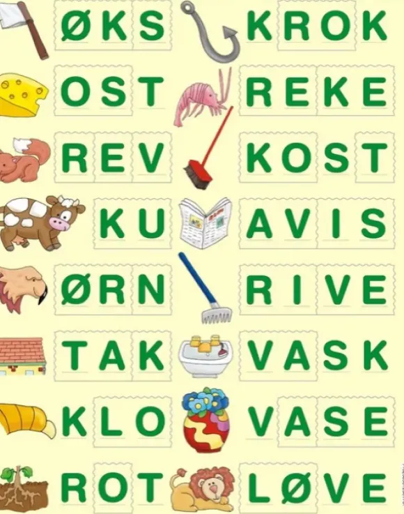Puzzle Cadre - Apprendre à épeler 3 (en Norvégien)