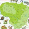 Puzzle Cadre - Carte de la Lituanie (en Lituanien)