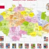 Puzzle Cadre - Carte de la République Tchèque (en Tchèque)