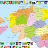 Puzzle Cadre - Carte de l'Estonie (en Estonien)