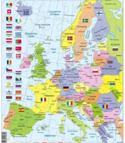 Puzzle Cadre - Carte de l'Europe (en Allemand)